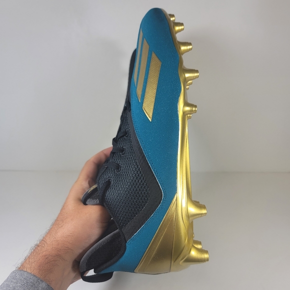 Adidas Adizero Scorch 2 Jacksonville Jaguars Football Cleats GZ0401 Mens 11.5 - Picture 7 of 10